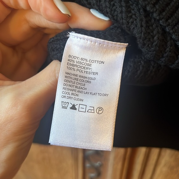 Tommy Bahama Breezy Palm Crewneck Pullover Knit Sweater Womens Black - Picture 8 of 16